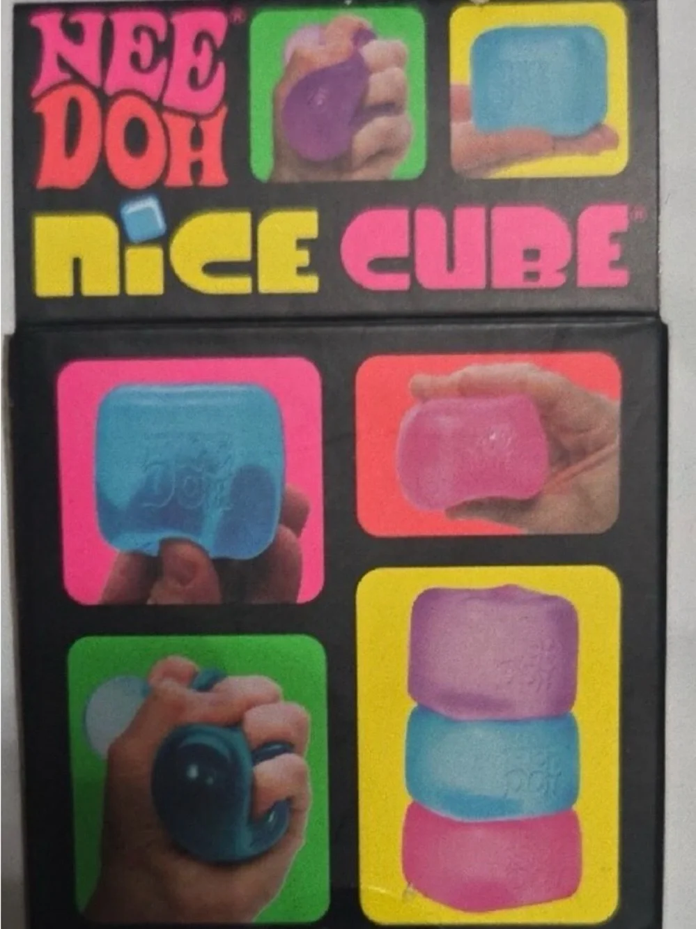 NeeDoh Nice Cube - Blue Squish Toy